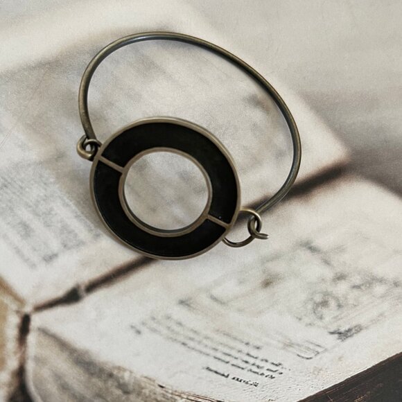 BLUE HOUR DESIGNS Oxidized Sterling Silver Geometric Orb Bracelet: NWOT!! - Picture 1 of 1